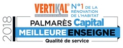 Vertikal N°1 de la réno en 2018 Palmares Capital Qualité de service